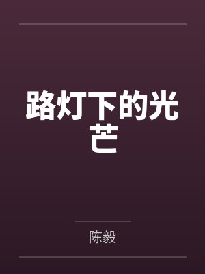 路灯下的光芒