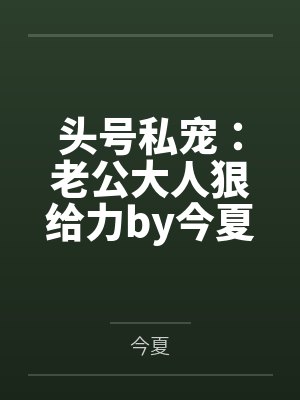 头号私宠：老公大人狠给力by今夏简安然