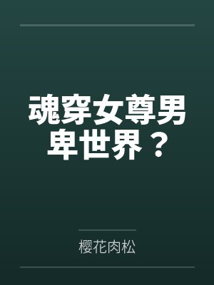 魂穿女尊男卑世界？