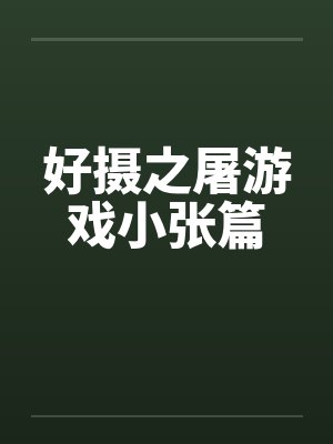 好摄之屠游戏小张篇