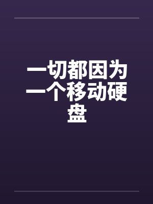 一切都因为一个移动硬盘
